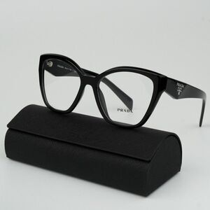 NEW Prada PR20ZV 16K1O1 Black Women Cat Eye Eyeglasses PR 20ZV
